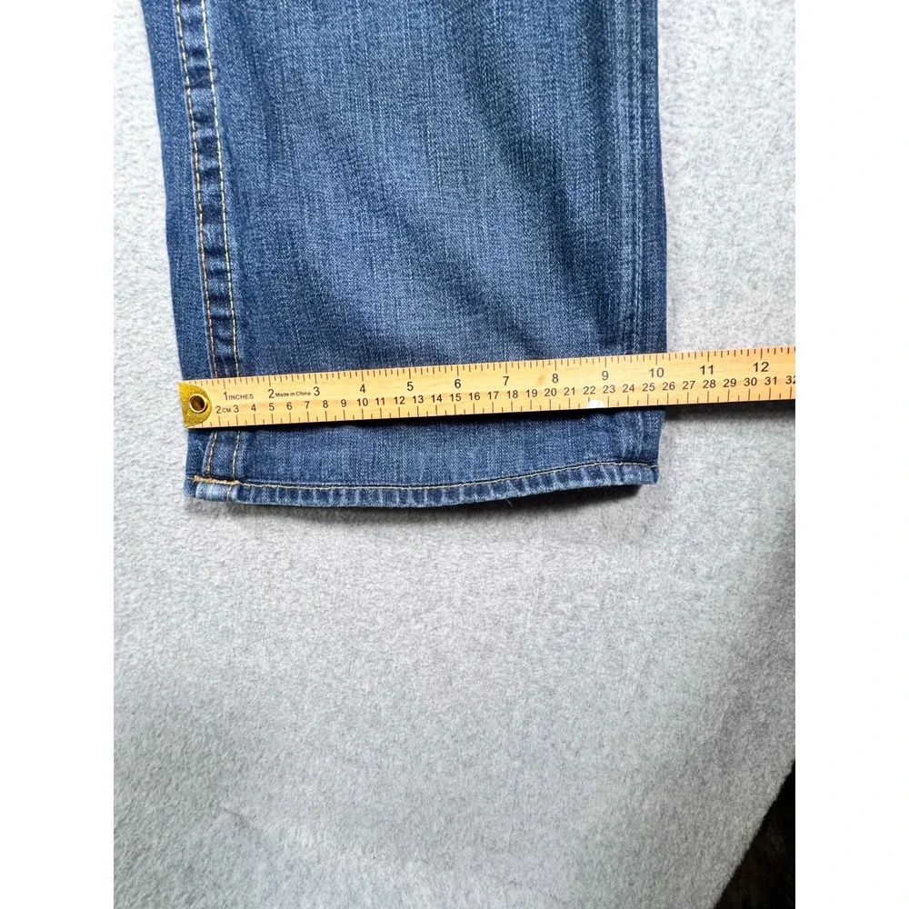 True Religion Mens Straight Leg Jeans Blue Medium Wash Made in USA Size 36